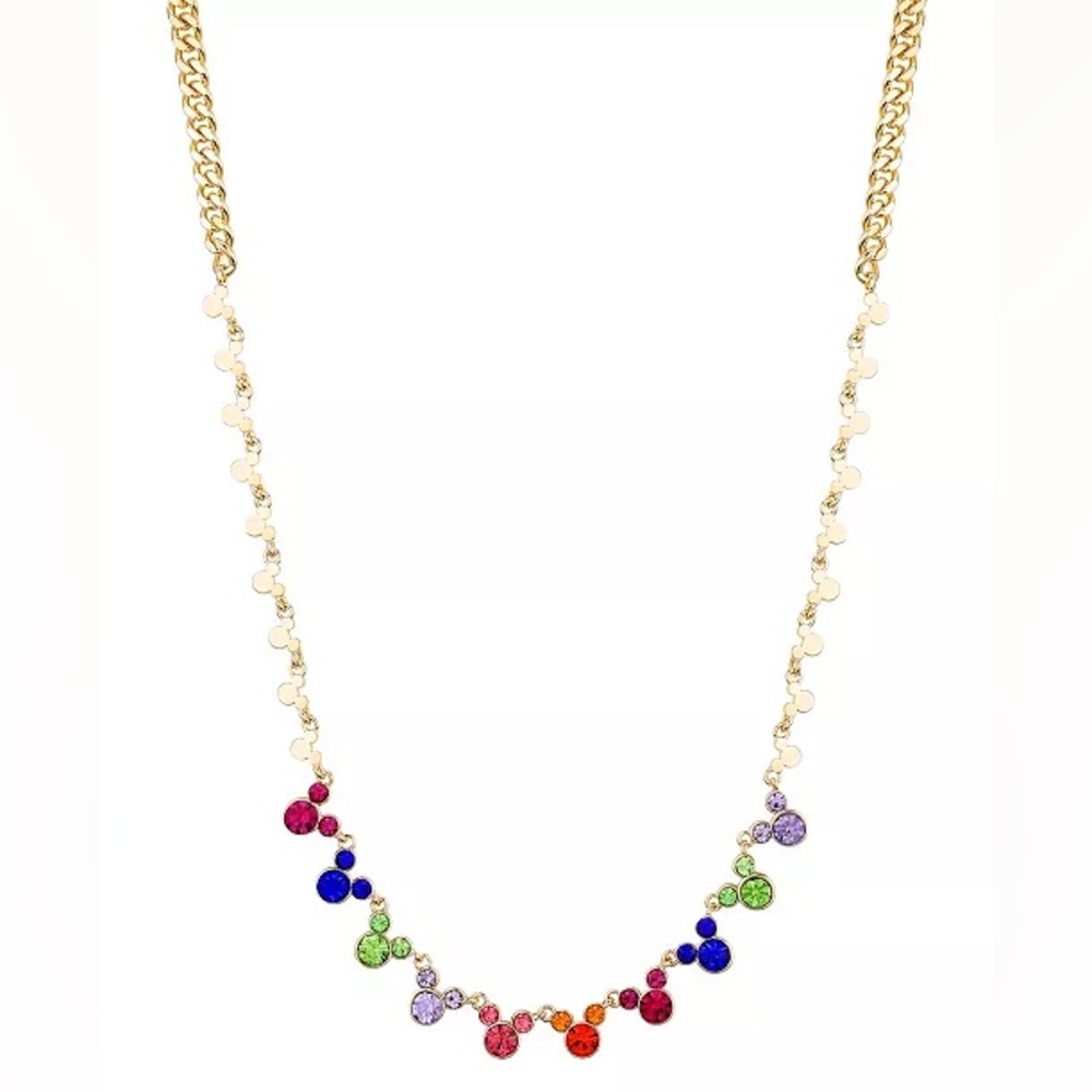 Disney Mickey Mouse Multi-Color Crystal Necklace